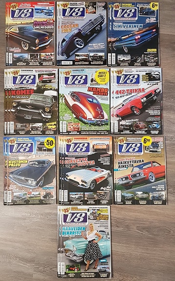 V8 magazine lehtiä 2013.