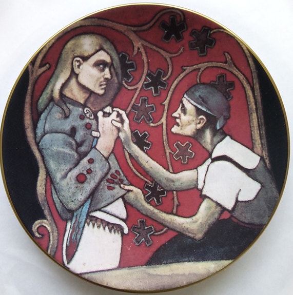 Arabia Akseli Gallen-Kallela Kalevala lautanen