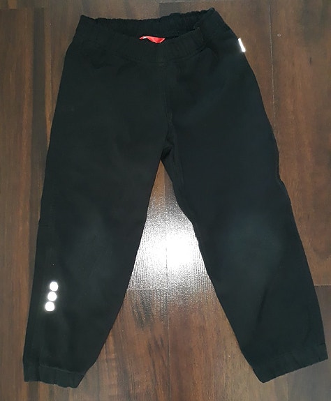 Reima mustat softshell housut koko 110 cm