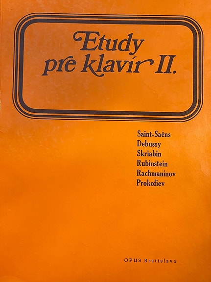 Nuotit Etudy pre klavir II Piano
