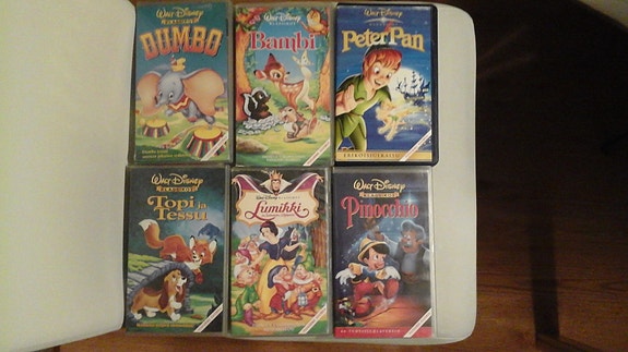 VHS lasten videoita