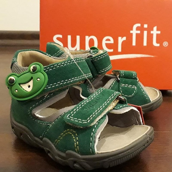 Superfit Fango vihreät nahkasandaalit koko 20