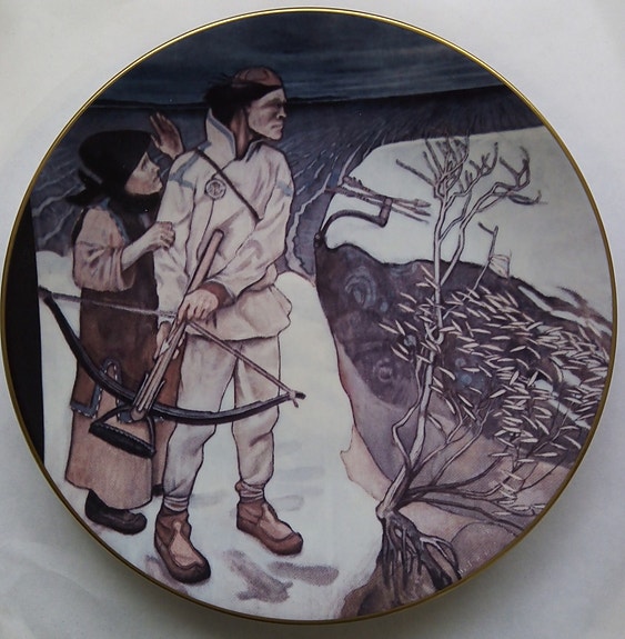 Arabia Akseli Gallen-Kallela Kalevala lautanen