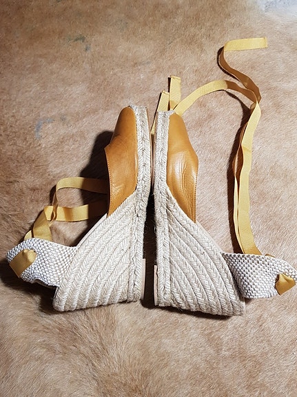 Espadrillos kiilakorko 40/25,5cm nahka sandaalit