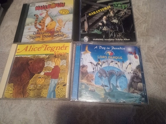 Svensk barn cd /Ruotsinkielisiä lasten cd