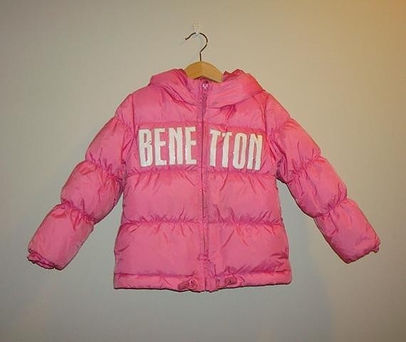 Benetton toppatakki, pinkki, koko xxs