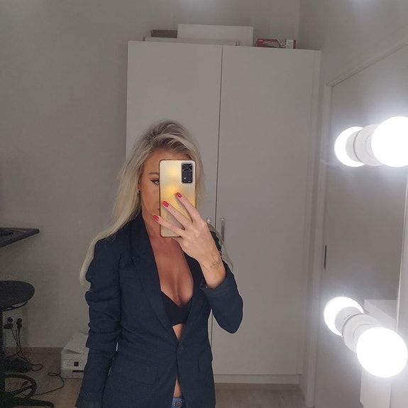 Tummansininen takki XS
