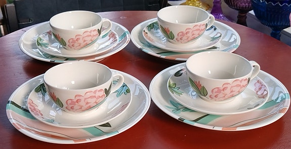 Arabia Dorrit von Fieandtin CHINA TEA teekuppisettejä 4 kpl