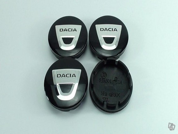 Dacia mustat vannekeskiöt ; 56mm