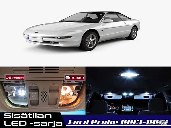 Ford Probe Sisätilan LED -muutossarja – 9 kpl – Plug & Play