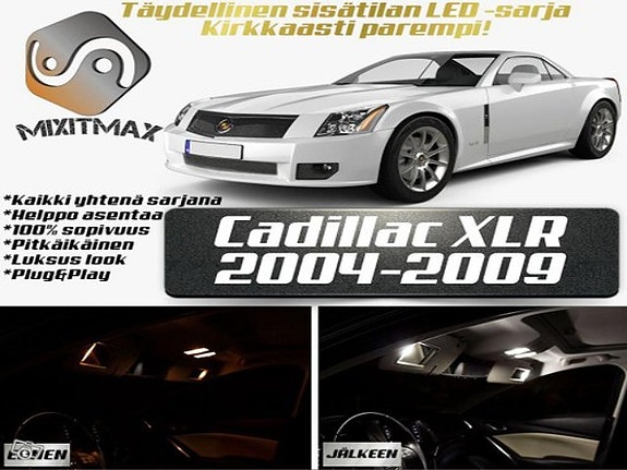 Cadillac XLR Sisätilan LED -muutossarja – 11 kpl – Plug & Play