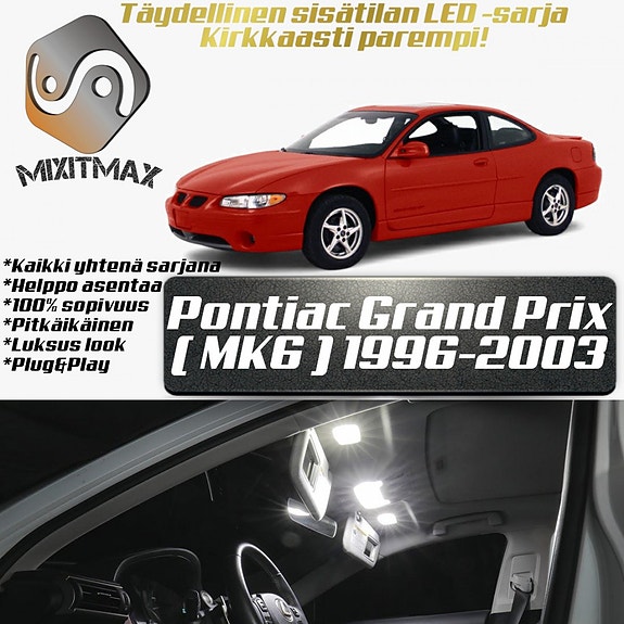 Pontiac Grand Prix (MK6) Sisätilan LED -muutossarja – 22 kpl – Plug & Play