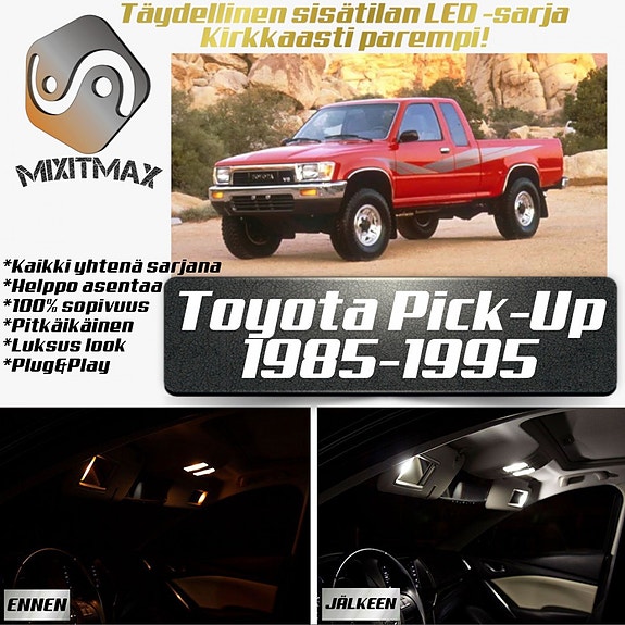Toyota Pick-Up Sisätilan LED -muutossarja – 7 kpl – Plug & Play