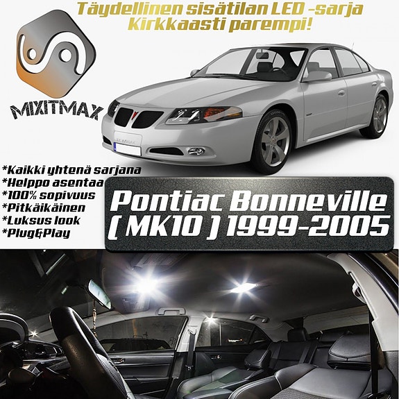 Pontiac Bonneville (MK10) Sisätilan LED -muutossarja – 14 kpl – Plug & Play