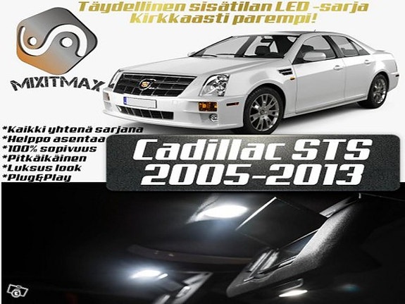 Cadillac STS Sisätilan LED -muutossarja – 18 kpl – Plug & Play