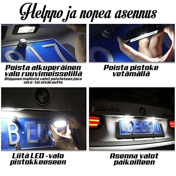VOLKSWAGEN CRAFTER LED rekisterikilven valot 6000K IP67 (2kpl)