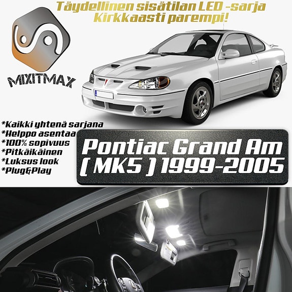 Pontiac Grand Am (MK5) Sisätilan LED -muutossarja – 18 kpl – Plug & Play