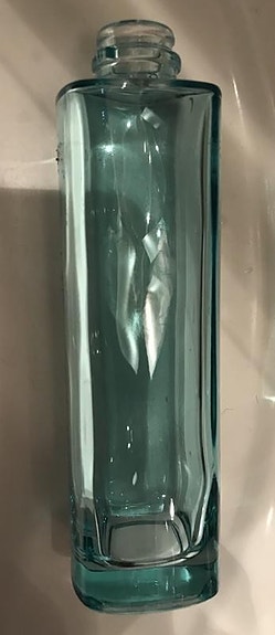 Vihertävä pieni lasipullo (2 kpl)