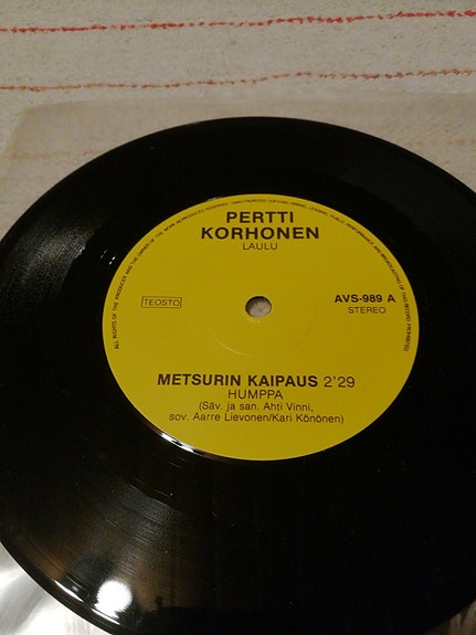 Pertti Korhonen 7" Metsurin kaipaus