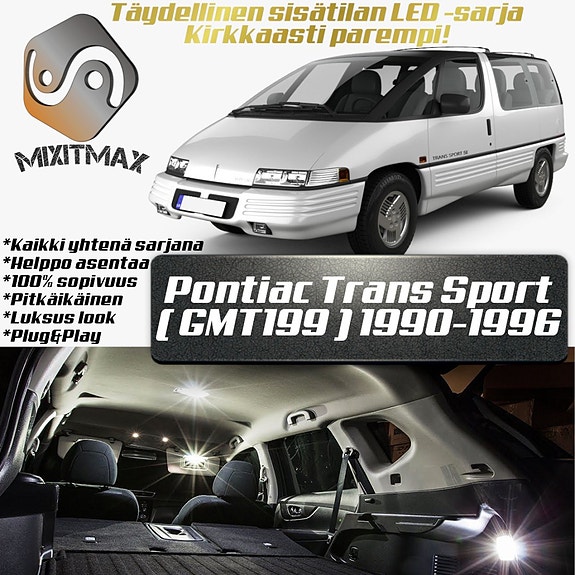 Pontiac Trans Sport (MK1) Sisätilan LED -muutossarja – 21 kpl – Plug & Play