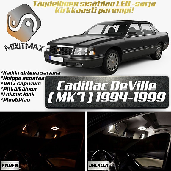 Cadillac DeVille (MK7) Sisätilan LED -muutossarja – 25 kpl – Plug & Play