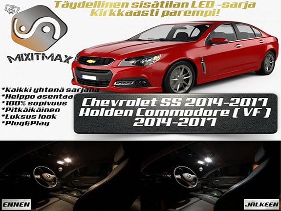 Chevrolet SS Sisätilan LED -muutossarja – 13 kpl – Plug & Play