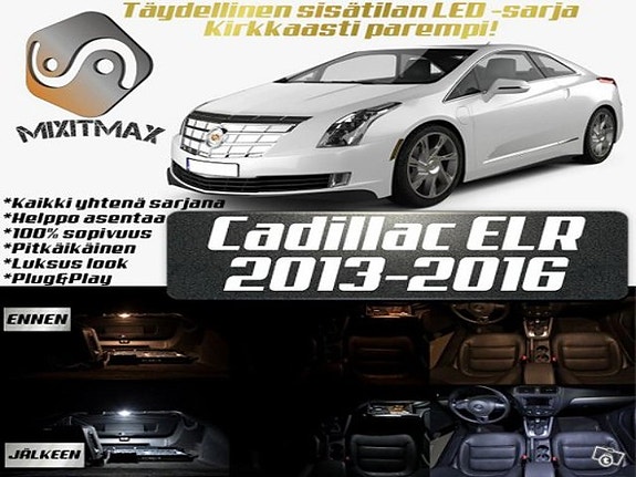 Cadillac ELR Sisätilan LED -muutossarja – 14 kpl – Plug & Play