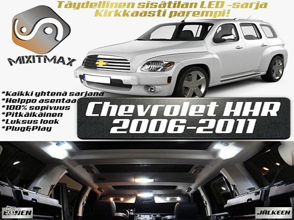 Chevrolet HHR Sisätilan LED -muutossarja – 11 kpl – Plug & Play