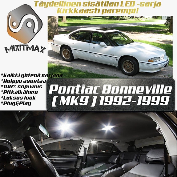 Pontiac Bonneville (MK9) Sisätilan LED -muutossarja – 20 kpl – Plug & Play