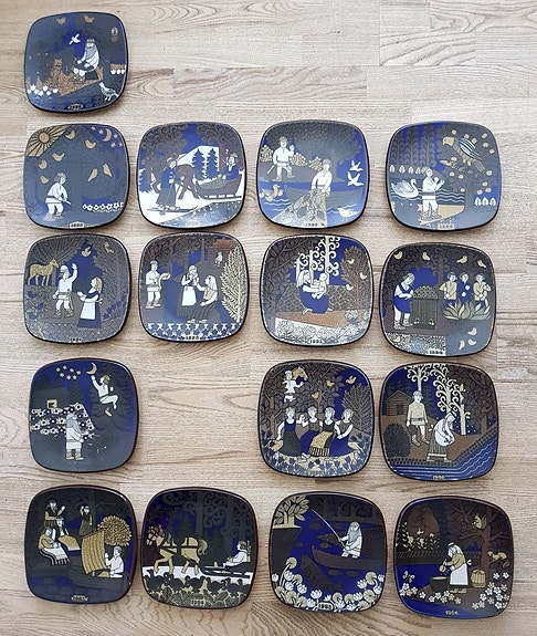 Arabia Kalevala vuosilautaset