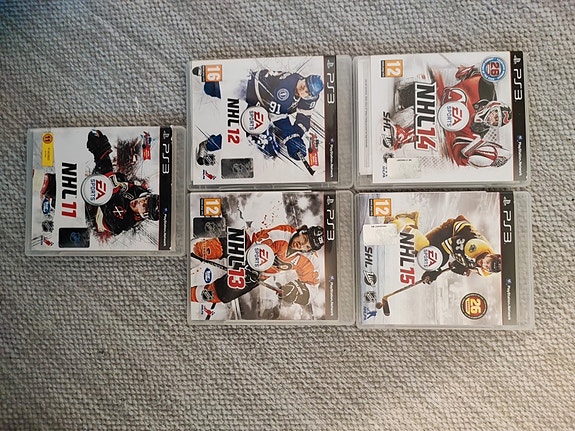 PS3 NHL-Pelit vuosilta 11, 12 ja 13