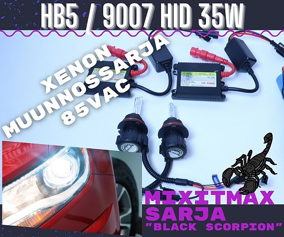 HB5/9007 Xenon muunnossarja 6000K 35W-3200lm