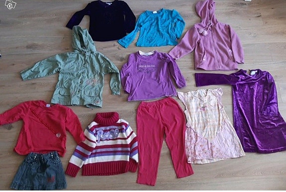 98-104 tyttöjen vaatepaketti