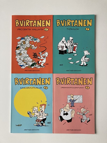 B.Virtanen sarjakuva-albumeja