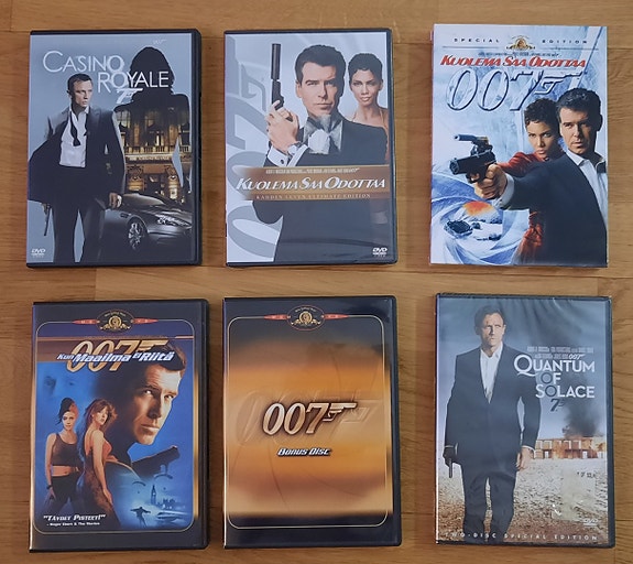 Uusia James Bond DVD elokuvien erikoiversioita