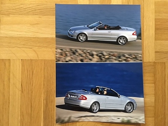 Lehdistökuvia Mercedes CLK Cabriolet A209 C209 vuodelta 2003, 8 eur/kpl