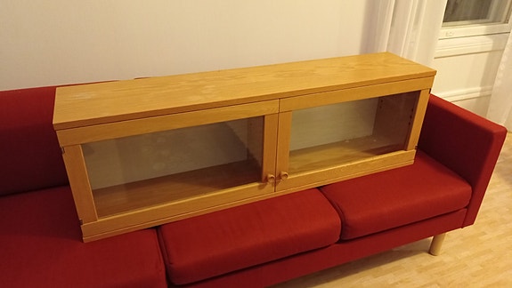 Vitriini 130x41cm vaakamalli seinään