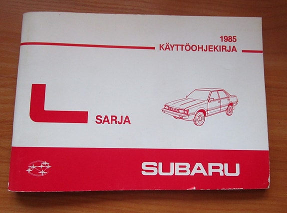 Subaru Leone käyttöohjekirja 1985 -