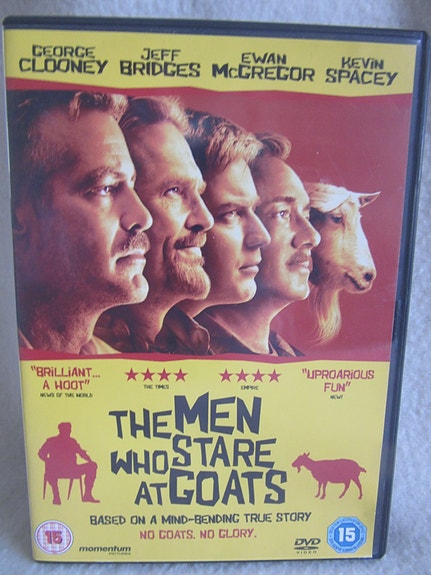 Vuohia tuijottavat miehet dvd