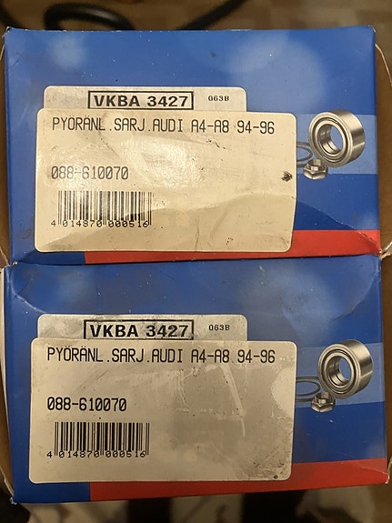 Audi A4/A8 Etupyöränlaakeri SKF 2kpl 94-96