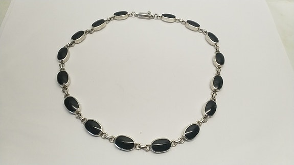 Kaulakoru onyksi kivillä sterling silver 925