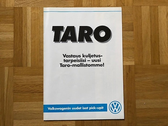 Esite Volkswagen Taro vuodelta 1989-1990, VW