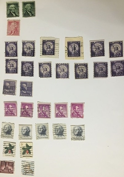 Vanhoja postimerkkejä USA