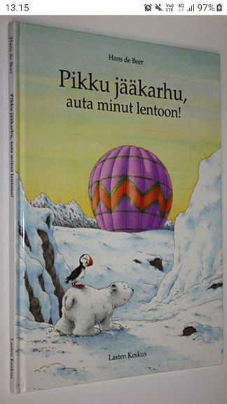 Pikku JÄÄKARHU, auta minut lentoon -kirja