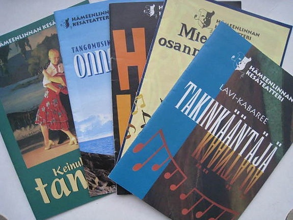 Käsiohjelma Hämeenlinnan kesäteatteri 5 kpl