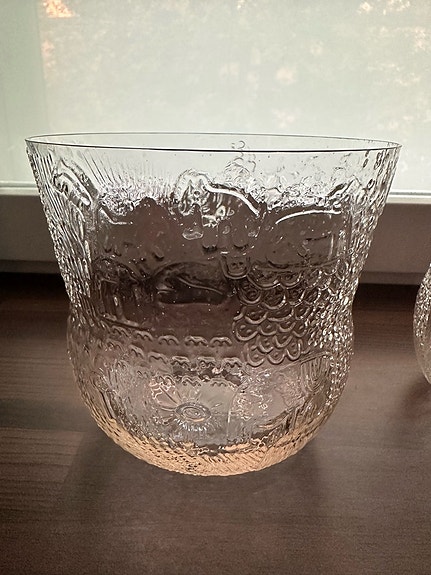 Iittala Fauna lasimalja + kaupanpäälle toinen