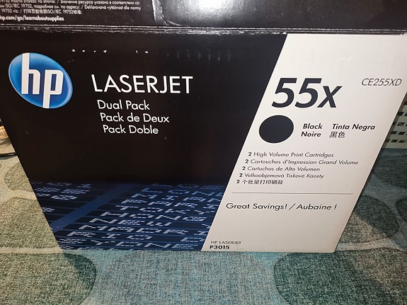 Hp laserjet 55x ce255xd värikasetit 2kpl