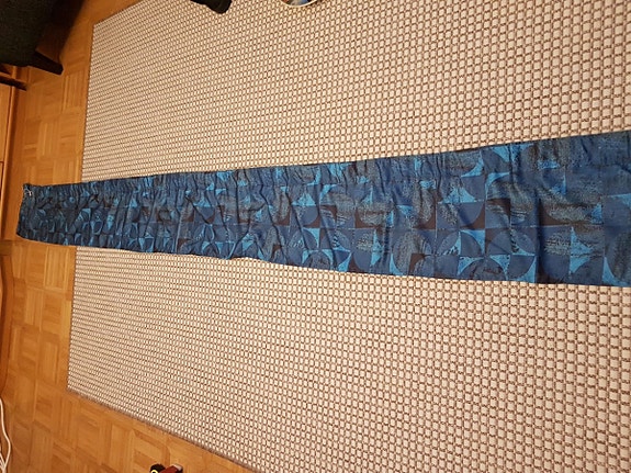 Verho yläkappa sininen
