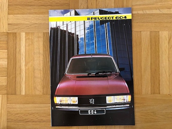 Esite Peugeot 604 vuodelta 1985