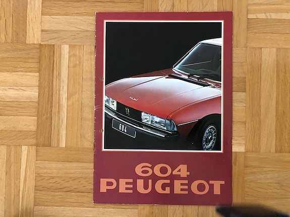 Esite Peugeot 604 vuodelta 1978